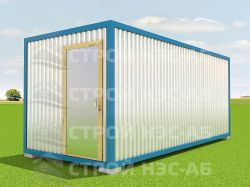 Металлическая бытовка БКл-005 2,5х5,0 (без тамбура) ЛДСП - 0