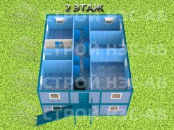 Штаб Строительства -005 12,0х7,5 (180м2) - 0