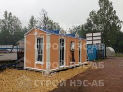 Бытовка дачная деревянная-023 размер 2,3х6,0 "под ключ"  - 0