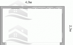 Дровник -001 размер 2,3х4,0 - 1