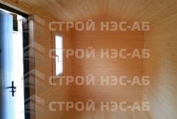 Бытовка дачная деревянная-015 размер 2,3х5,3 (с увеличенным коньком)  - 0