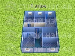 Штаб Строительства -005 12,0х7,5 (180м2) - 1