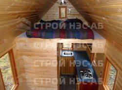 012.Зонирование спальной зоны на чердаке - 1