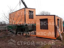 Дом из бытовок (металл)-009 5,0х6,0 - 0