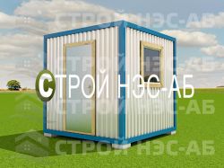 Металлическая бытовка БКл-002 2,5х3,0 (без тамбура) ЛДСП - 0