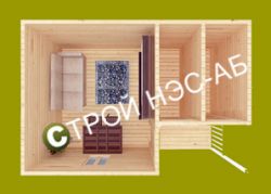 Бытовка-хозблок-015 2 в 1 размер 6.0х4.0 - 0
