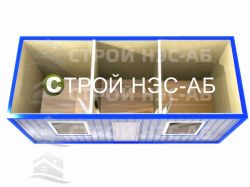Металлическая бытовка БКп-019 2,5х6,0 (расп.№8) Мдф/Пвх - 1