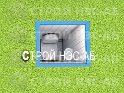 Санитарный блок-контейнер БКс-003 2,5 х 2,5 (Туалет) - 0