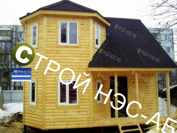 Дачный домик "Эльза" 7,0х7,0 (2эт)