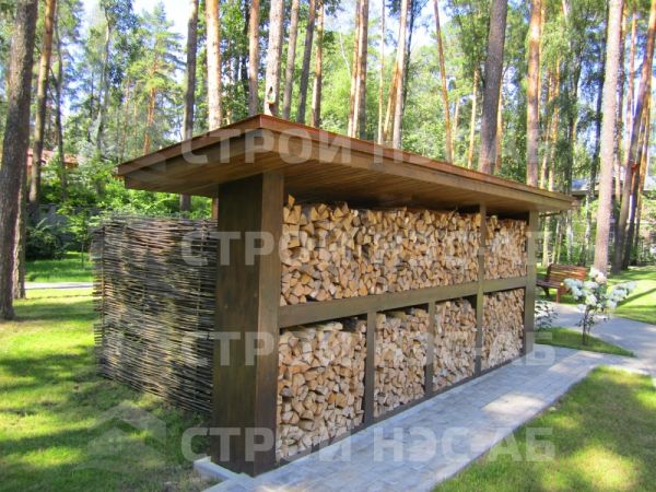 Дровник -005 размер 3,0х1,0