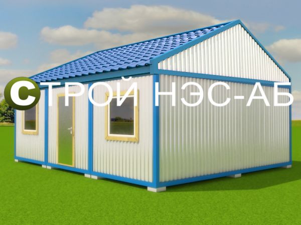 МБ-005 (7,5х6,0) с двускатной кровлей