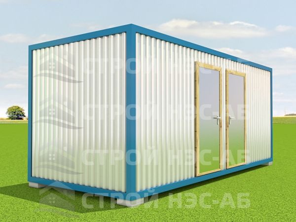 Блок-контейнер БК-020 2,5х6,0 ( 2 входа, 3 окна) Ваг