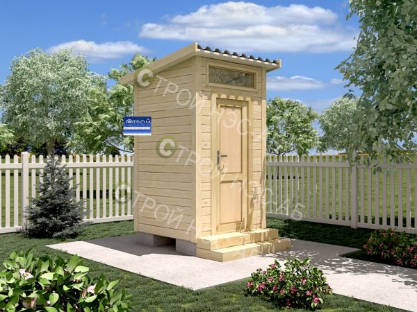 Бытовка-хозблок-001 c туалетом размер 1,2х1,2
