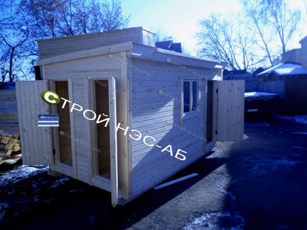 Хозблок для дачи-007 с туалетом и душем, 2,3х4,0