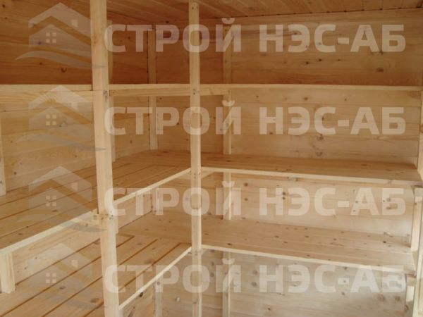 042. Стеллаж (угловой №3) размер 2,0х0,3+2,0х3,0 