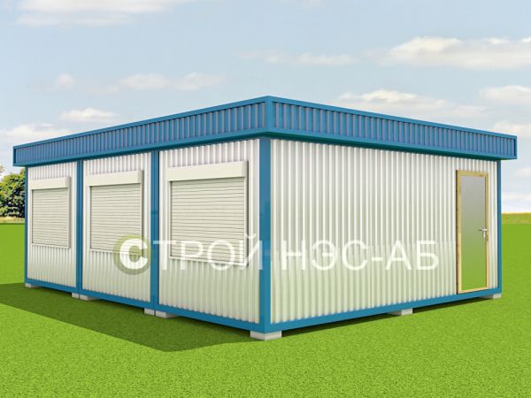 МБ-006 (6,0х7,5) с фальш-кровлей