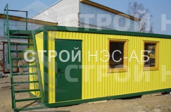Лестница с площадкой - 014