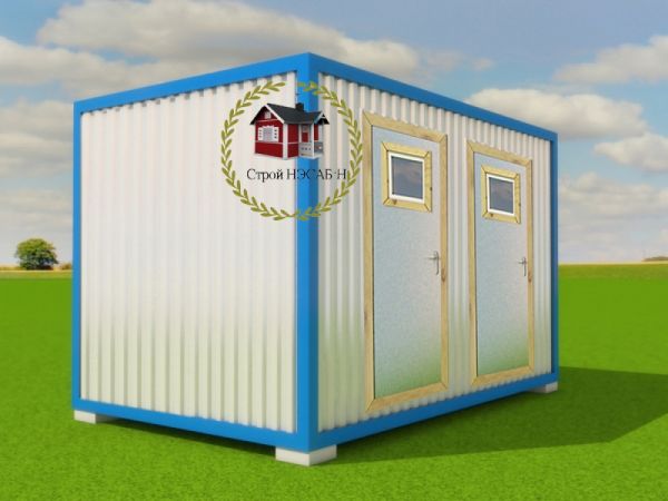 Санитарный блок-контейнер БКс-006 2,5 х 3,0 (Душ/Туалет)