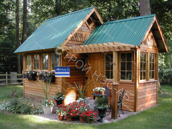 Садовый домик СД "Арабески" 3,0х3,0+2,0х2,0