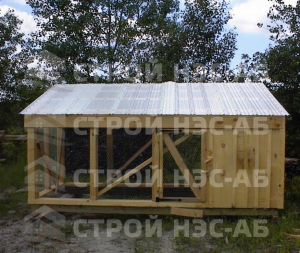 Домик для кур - 020 2,3х6,0