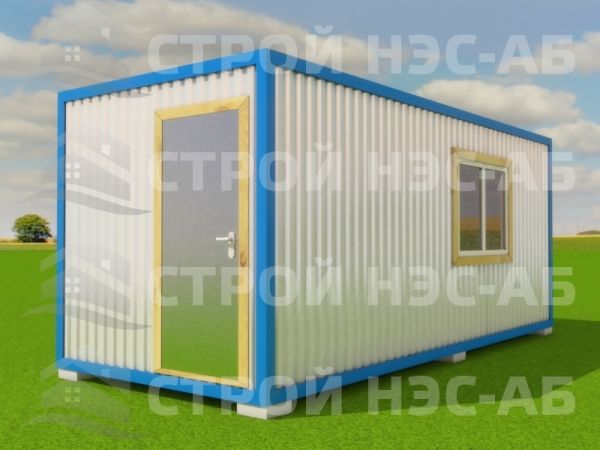 Блок-контейнер БКп-004 2,5х4,5 (без тамбура) Мдф/Пвх