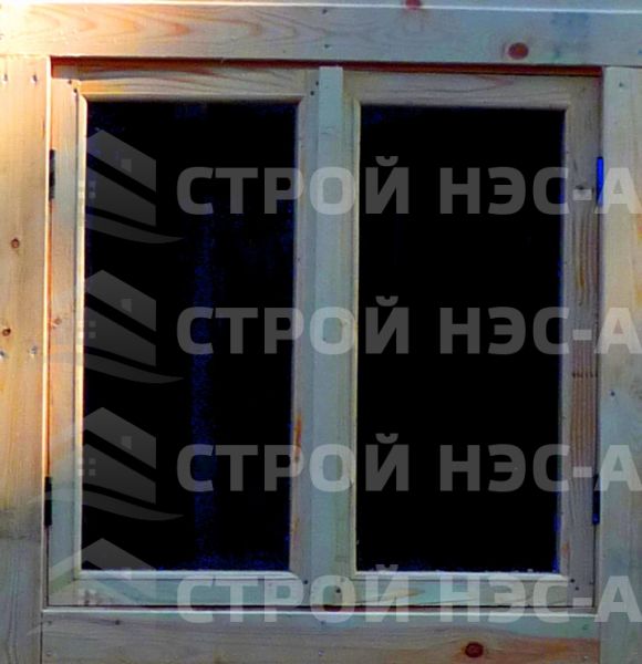001. Окно 0,9х0,9 (Московское) с фурнитурой
