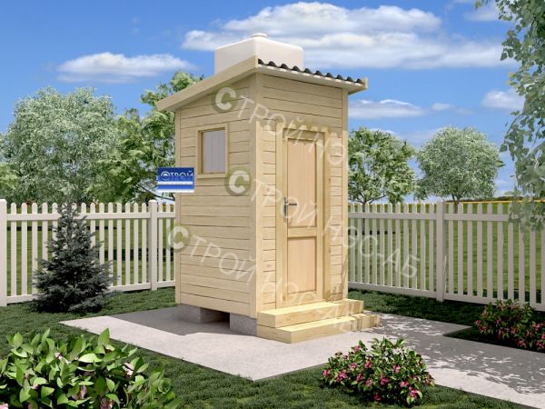 Бытовка-хозблок-002 с душем размер 1,5х1,5