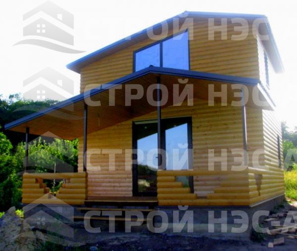 Дачный домик "Ютта" 8,0х7,0 (2эт.)