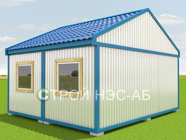 МБ-002 (5,0х6,0) с двускатной кровлей