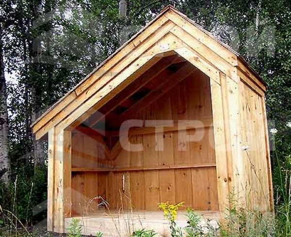 Дровник -013 размер 2,0х4,0