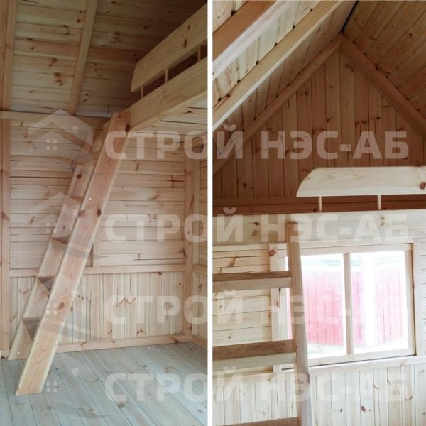 Лестница деревянная