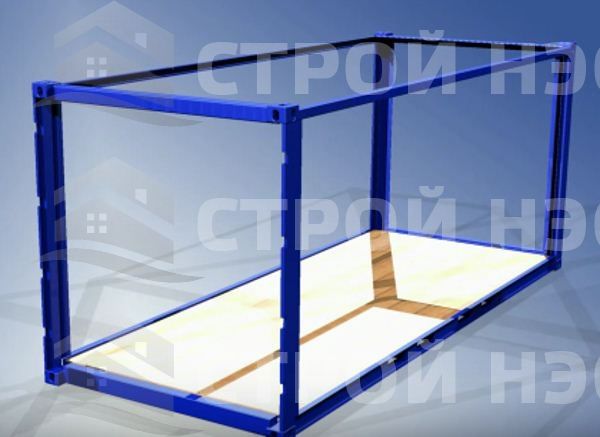 Металлический каркас для бытовки-002 размер 2,45х6,0