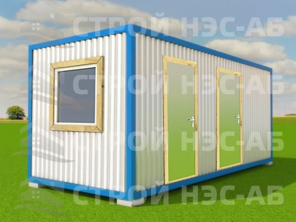 Блок-контейнер БК-041 2,5х9,0 (2 вх, 4 окна) Ваг