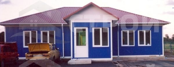 Типовое административное здание-001 12,0х5,0+2,0х1,2