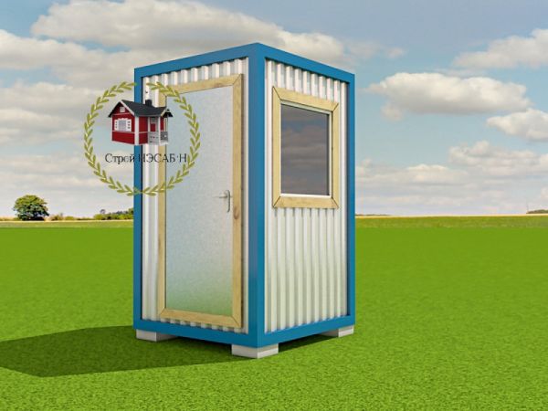 Санитарный блок-контейнер БКс-001 1,5 х 1,5 (Душевая)
