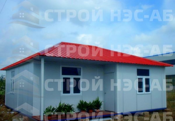 Металлическая бытовка БКс-17 размер 6,2х8,2 дом-бытовка из сэндвич панелей
