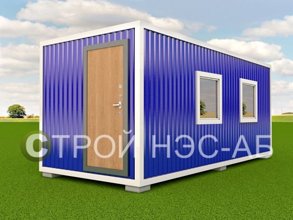 Блок-контейнер БКп-045 2,5х10,0 (тамб + доп окно) Мдф