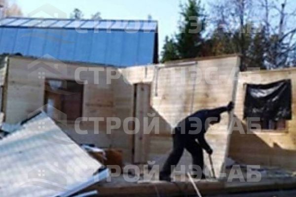 031. Демонтаж старой конструкции с вывозом мусора (1 машина)