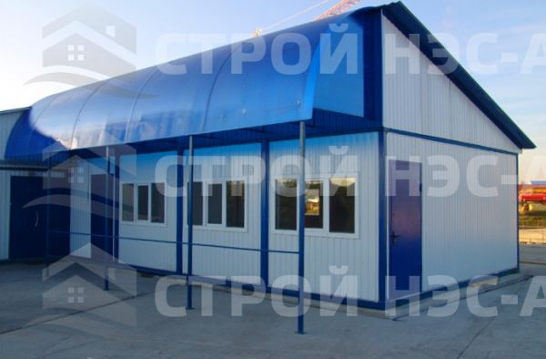 Типовое административное здание-002 12,5х12,0
