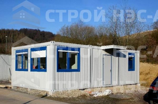 Металлическая бытовка БКс-21 размер 7,7х6,2 евроблок бытовка из сэндвич панелей