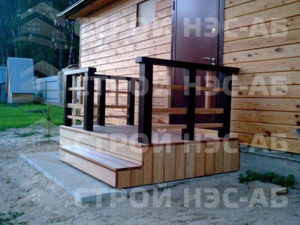 Крыльцо деревянное 1,2х2,0