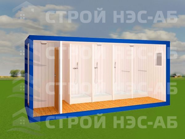 Санитарный блок-контейнер БКс тип №14  C ДУШЕМ САНТЕХНИЧЕСКИЙ №1 