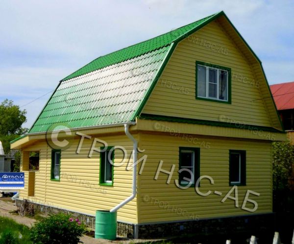 Дачный домик "Тина"7,0Х8,0 (2эт)