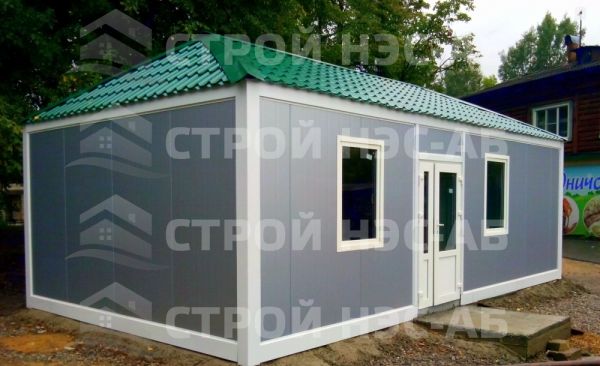 Металлическая бытовка БКс-20 размер 4,1х6,15 бытовка модульного типа  из сэндвич панелей