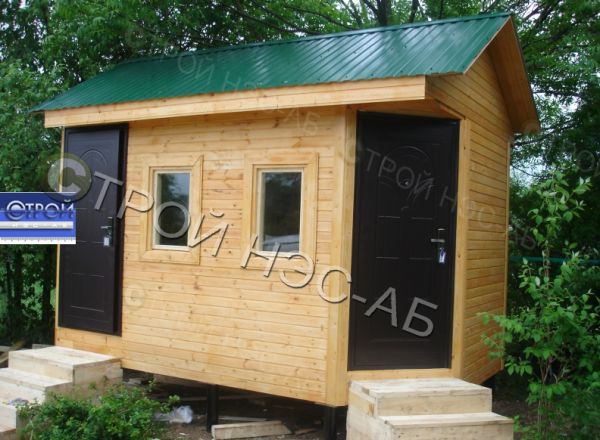 Хозблок для дачи-006 2 в 1 "Суперпопулярный" 2,3х4,0